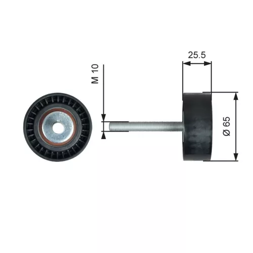 Umlenk-/Führungsrolle, Keilrippenriemen