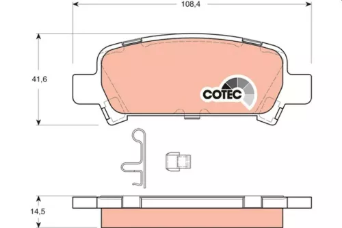 Bremsbelagsatz, Scheibenbremse