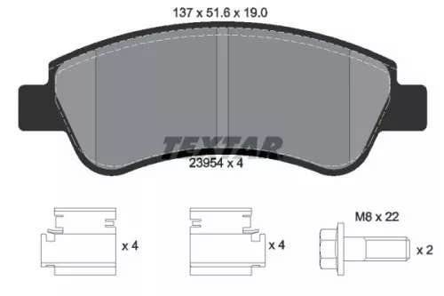 Bremsbelagsatz, Scheibenbremse